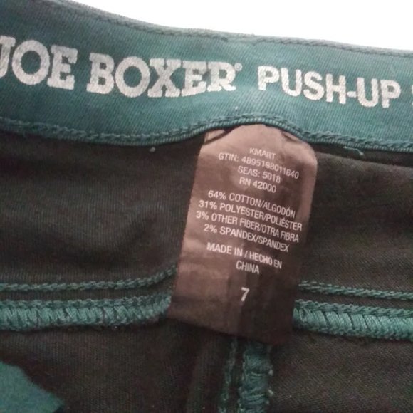 Joe Boxer women's size 7 teal green push-up pants - Picture 11 of 12